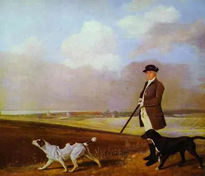 Sir John Nelthorpe 6th Baronet out Shooting with his Dogs in Barton Field Lincolnshire George Stubbs